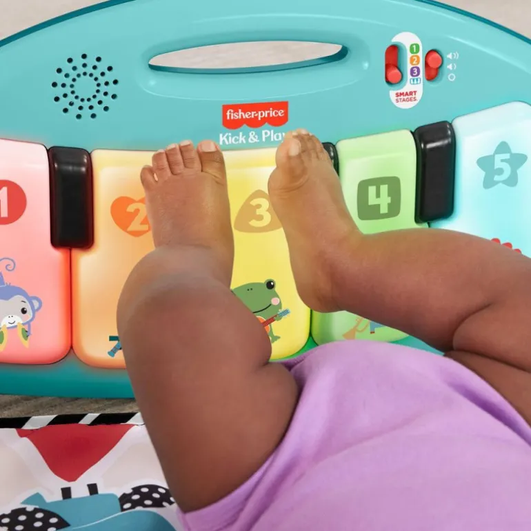 Fisher-Price Kick Play Glow & Grow Alfombra con Piano