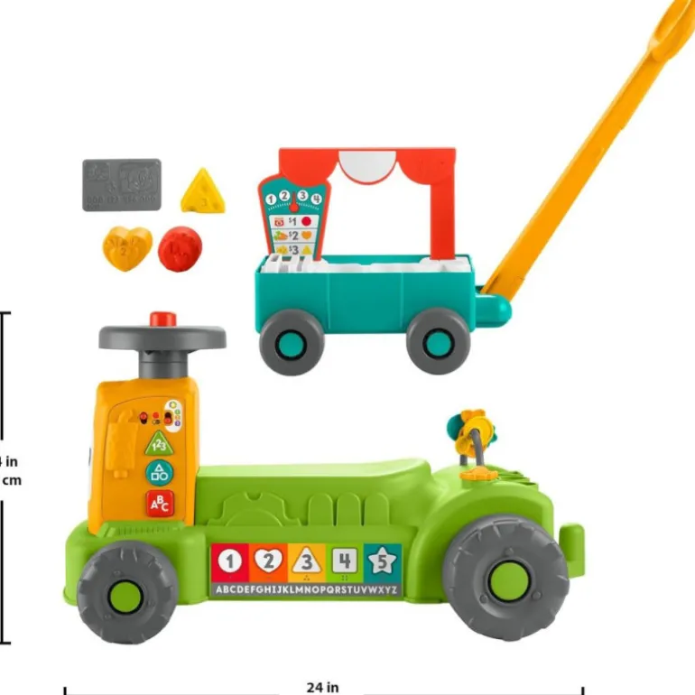 Fisher-Price Ríe y Aprende Tractor 4 en 1 Correpasillos