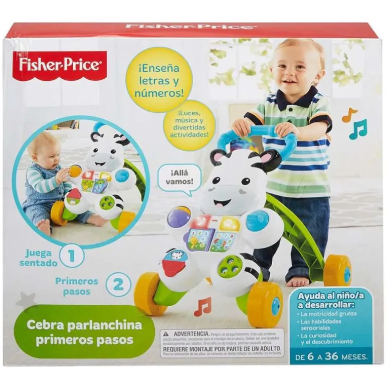 Fisher-Price Ríe y Aprende Cebra Parlanchina Primeros Pasos