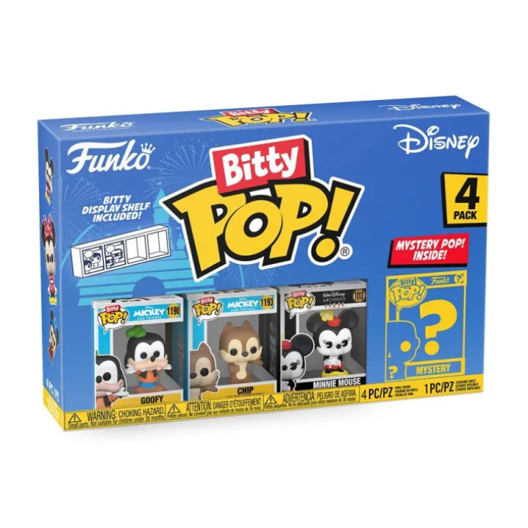 Funko Bitty Pop! Disney Pack 4 Figuras De Vinilo Serie 4 Varios Modelos