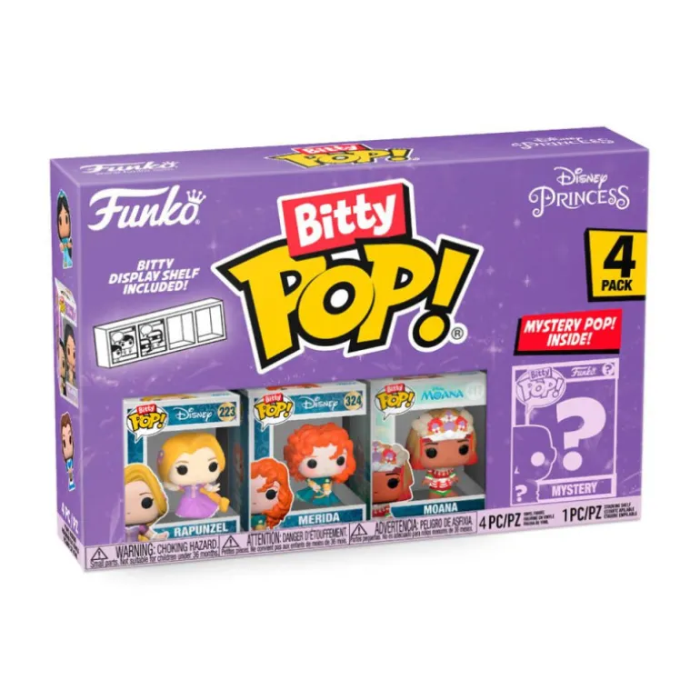 Funko Bitty Pop! Disney Princess 4 Figuras De Vinilo Serie 4 Varios Modelos