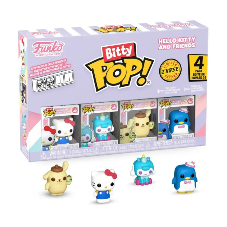 Funko Bitty Pop! Hello Kitty and Friends Pack 4 Figuras de Vinilo Varios Modelos