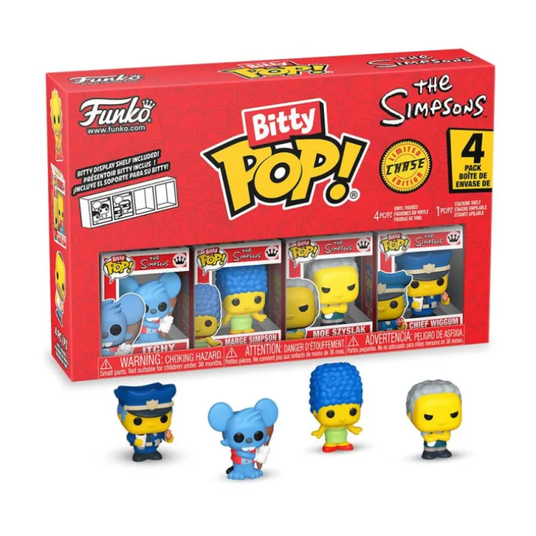 Funko Bitty Pop! Los Simpsons Itchy Pack 4 Figuras de Vinilo Varios Modelos