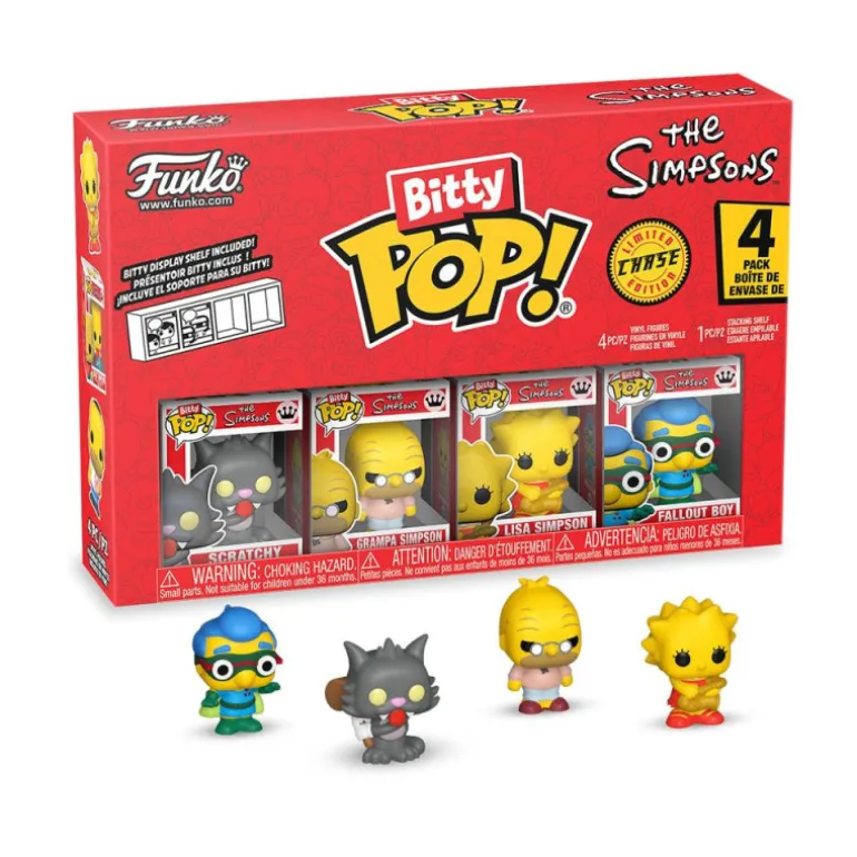 Funko Bitty Pop! Los Simpsons Scratchy Pack 4 Figuras de Vinilo Varios Modelos
