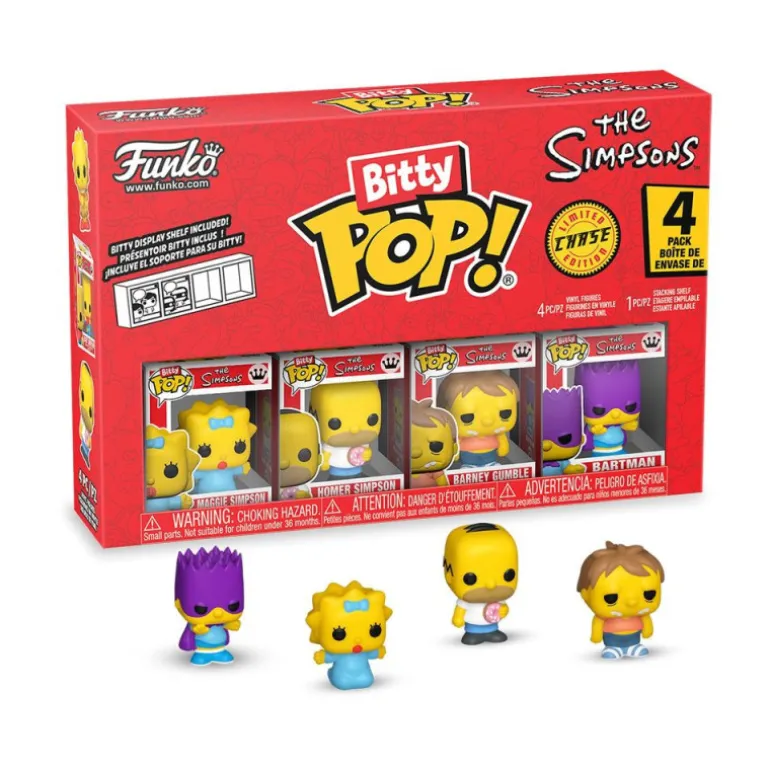Funko Bitty Pop! Los Simpsons Maggi Simpsons Pack 4 Figuras de Vinilo Varios Modelos