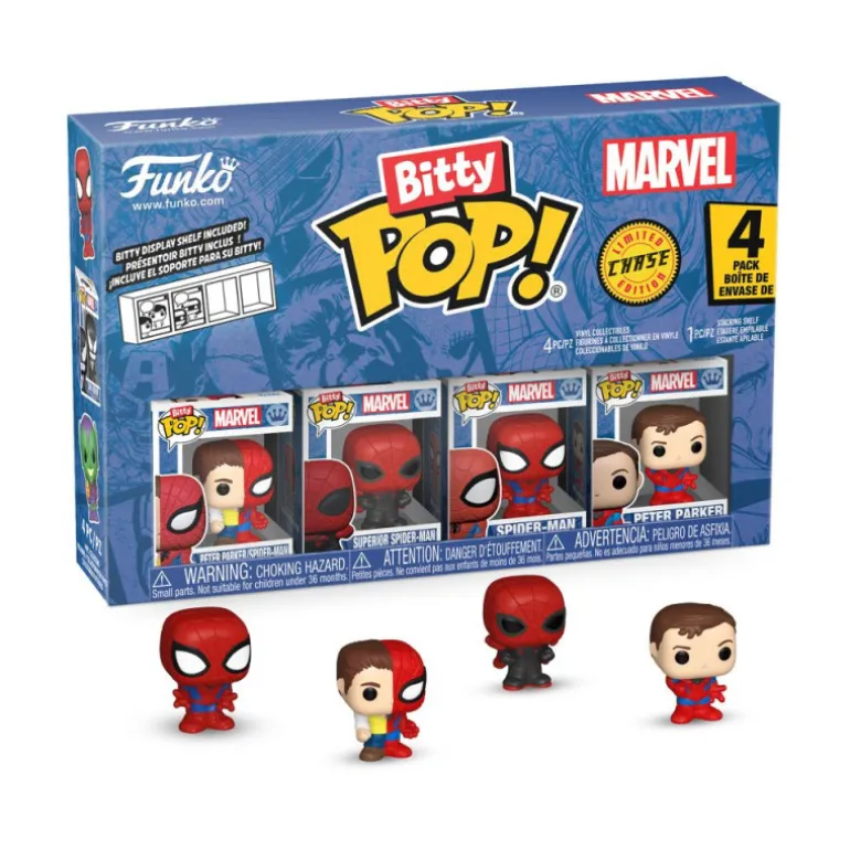 Funko Bitty Pop! Marvel Pack 4 Figuras de Vinilo Parker Split