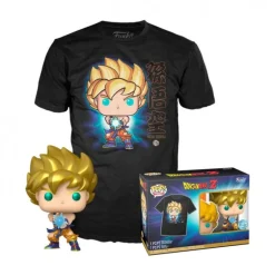 Funko Pop! & Tee Animation Dragon Ball Z Pack Figura Goku y Camiseta Talla L