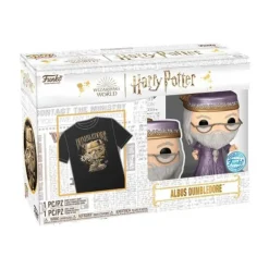 Funko Pop! & Tee Movies Harry Potter Pack Figura de Vinilo Dumbledore y Camiseta Talla M