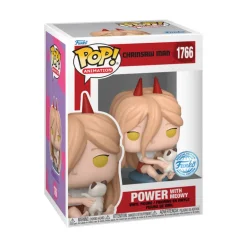 Funko Pop! Animation Chainsaw Man Figura de Vinilo Power con Meowy Edición Especial