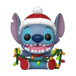Funko Pop! Disney Lilo & Stitch Figura de Vinilo Stitch con Luces de Navidad