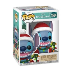 Funko Pop! Disney Lilo & Stitch Figura de Vinilo Stitch con Luces de Navidad