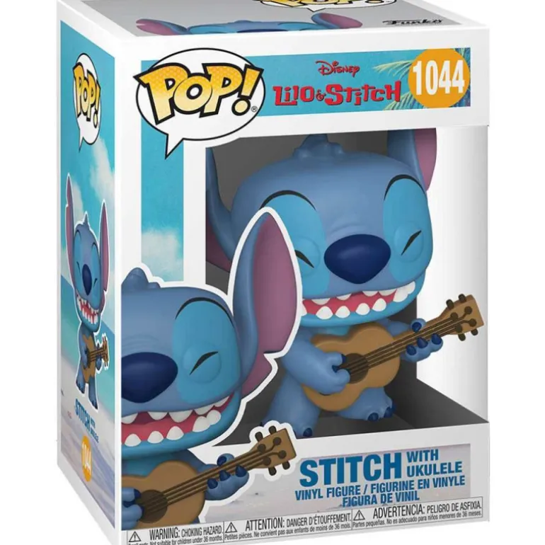Funko Pop! Disney Lilo y Stitch Figura de Vinilo Stitch con Ukelele