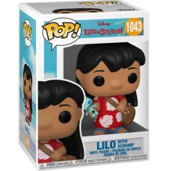 Funko Pop! Disney Lilo y Stitch Figura de Vinilo Lilo con Scrump