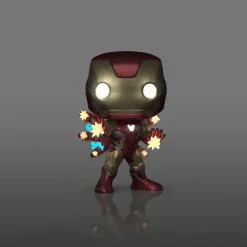 Funko Pop! Marvel The Infinity Saga Figura de Vinilo Iron Man Brilla en la Oscuridad