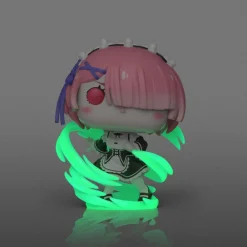 Funko Pop! Plus Re:Zero Figura de Vinilo Ram Brilla en la Oscuridad