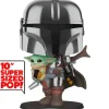 Funko Pop! Star Wars Figura de Vinilo The Mandalorian con The Child 25 cm