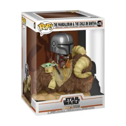 Funko Pop! Star Wars Mandalorian Figura de Vinilo The Mandalorian y The Child en Bantha