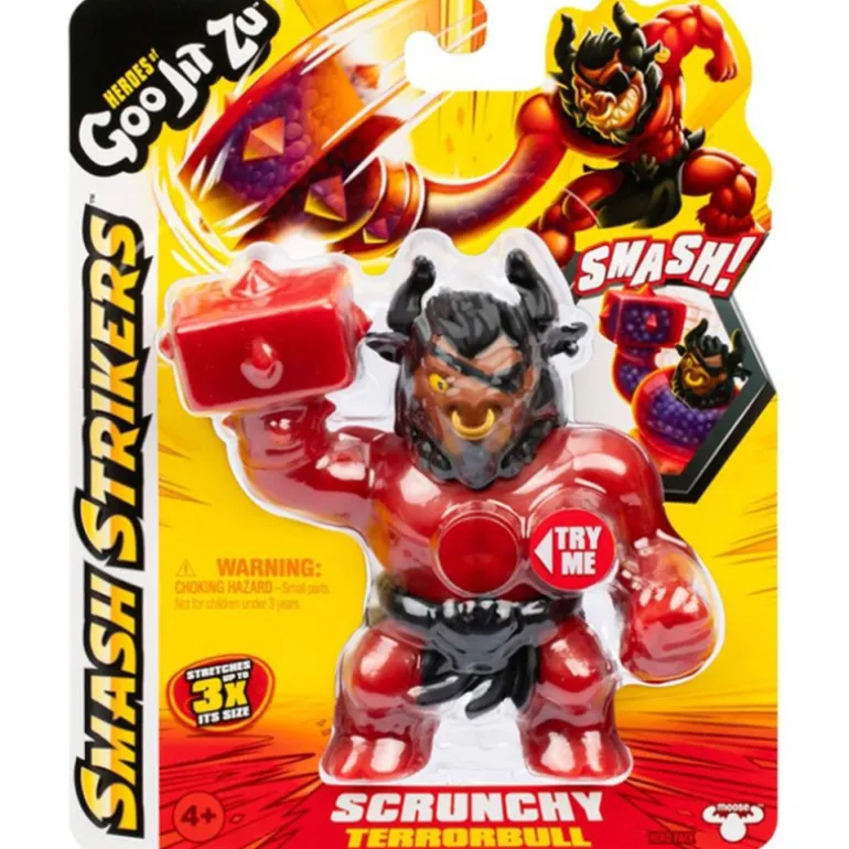 Goo Jit Zu Heroes Smash Strikers Figura Scrunchy Terrorbull