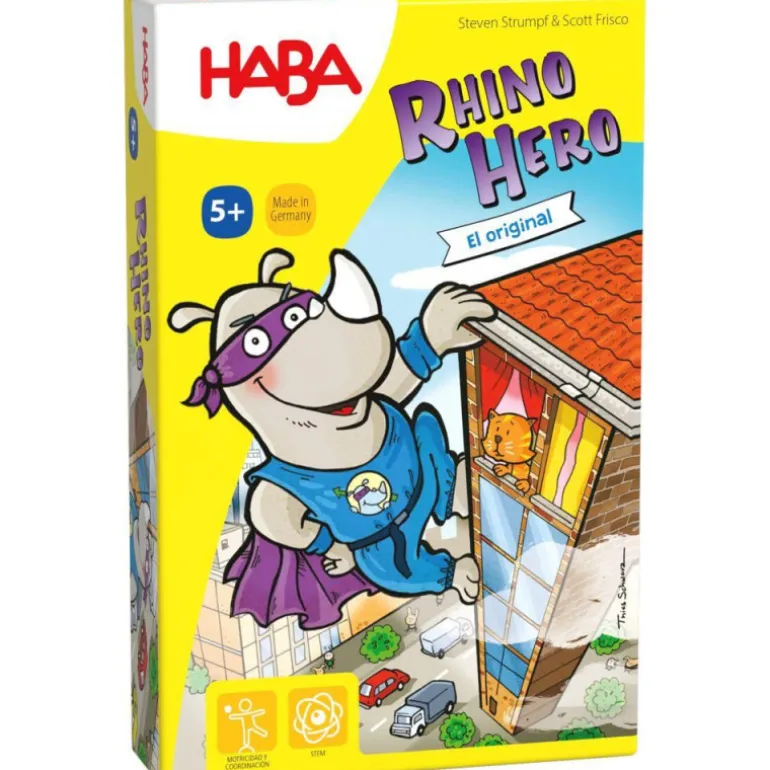 Haba Rhino Hero Juego de Mesa