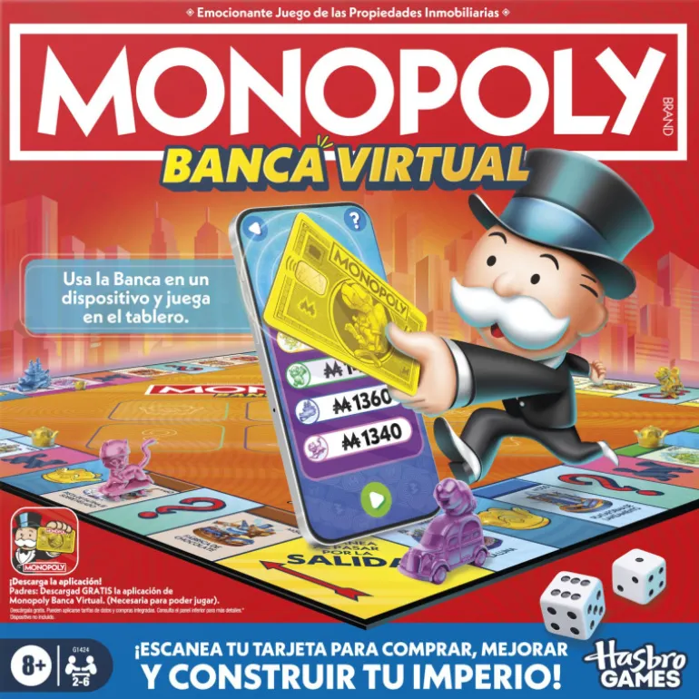 Hasbro Gaming Monopoly Banca Virtual Juego de Mesa