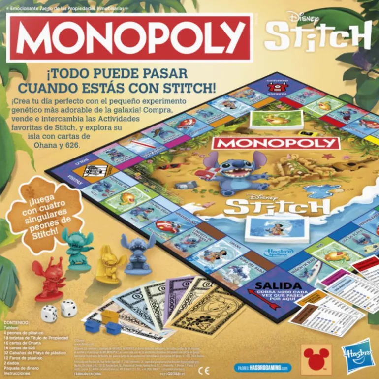 Hasbro Gaming Monopoly Stitch Juego de Mesa
