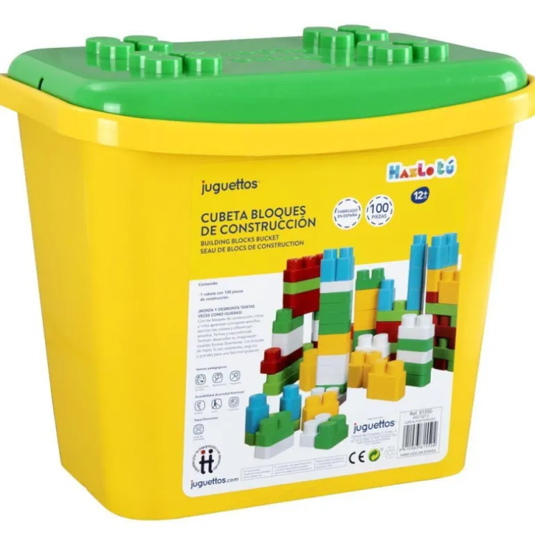 Hazlo Tú Cubeta Bloques de Construcción 100 Piezas