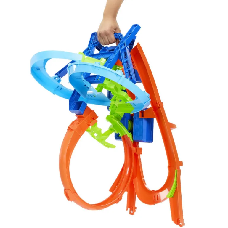 Hot Wheel Conjunto de Pista de Acrobacias Choque en el Aire con Coche