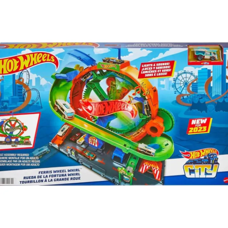 Hot Wheels City Rueda de la Fortuna Whirl
