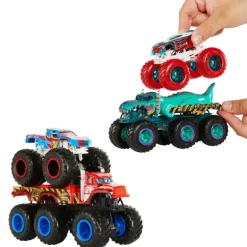 Hot Wheels Monster Trucks Big Rigs Coche de Juguete con Ruedas Grandes Varios Modelos