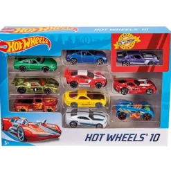 Hot Wheels Pack 10 Vehículos Varios Modelos