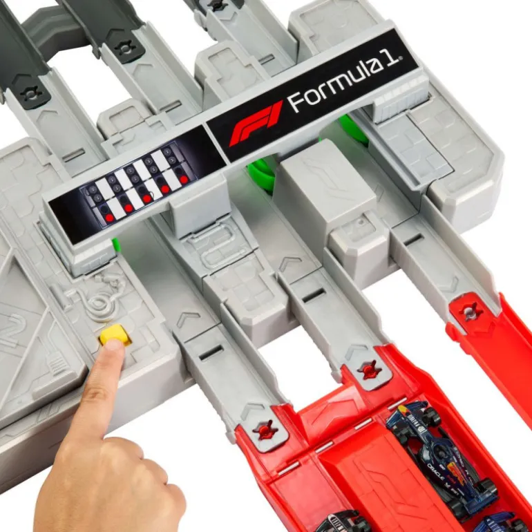 Hot Wheels Racing Conjunto Circuito de Gran Premio de Formula 1 con 3 Coches