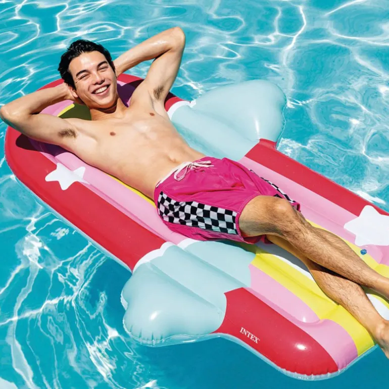 INTEX Colchoneta Hinchable Nube Arcoiris