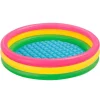 INTEX Piscina Hinchable 3 Aros con Suelo Acolchado 147 x 33 cm