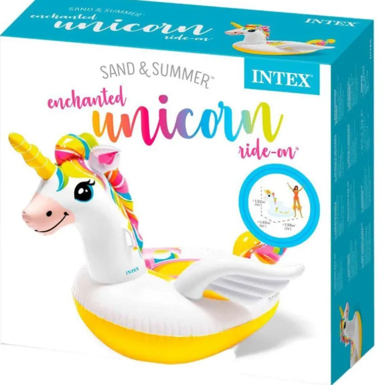 INTEX Unicornio Hinchable 198 x 140 x 97 cm.