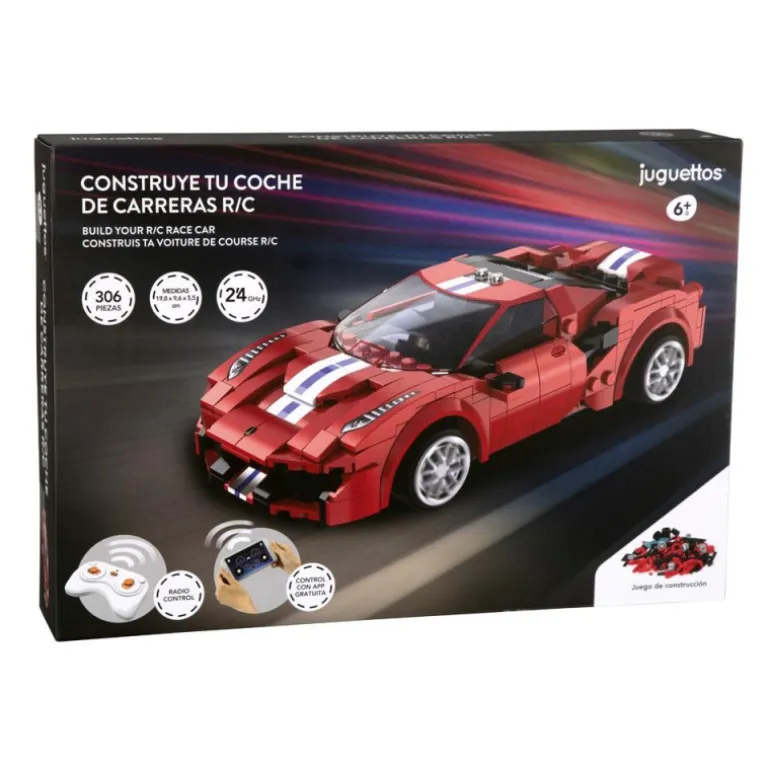 Juguettos Construye Tu Coche De Carreras Radio Control Rojo