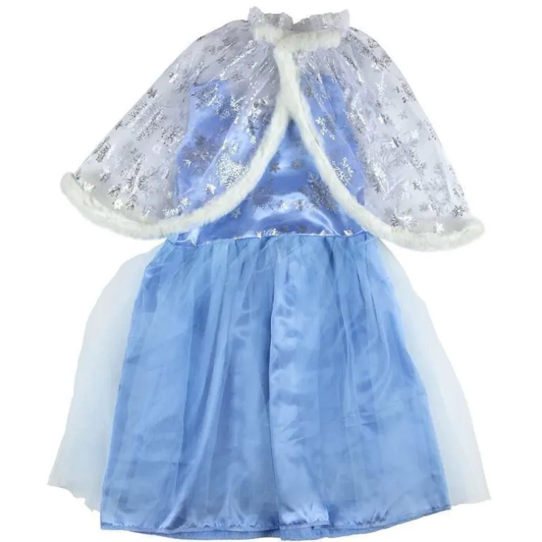 Juguettos Disfraz Infantil de Princesa Azul Con Capa