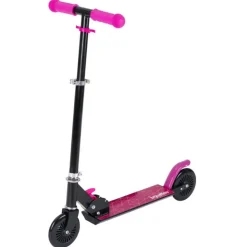 Juguettos Patinete de Aluminio Negro y Rosa