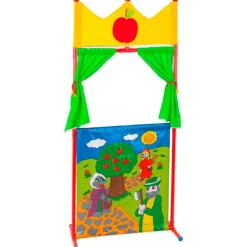 Juguettos Teatro con 4 Marionetas de Caperucita Roja