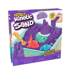 Kinetic Sand Set Con Arenero Varios Colores