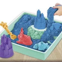 Kinetic Sand Set Con Arenero Varios Colores