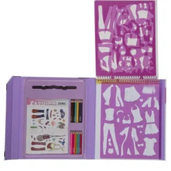 Kit Para Colorear Fashion Stencil & Style