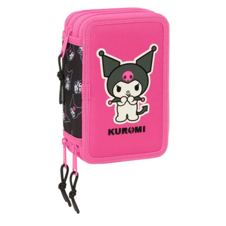 Kuromi Plumier Triple 37 Piezas