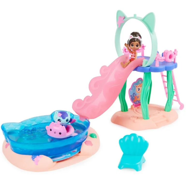 La Casa de Muñecas de Gabby Playset Piscina Gabby y Gatirena