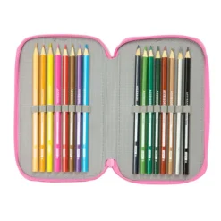 La Casa de Muñecas de Gabby Confetti Plumier Triple 37 Piezas