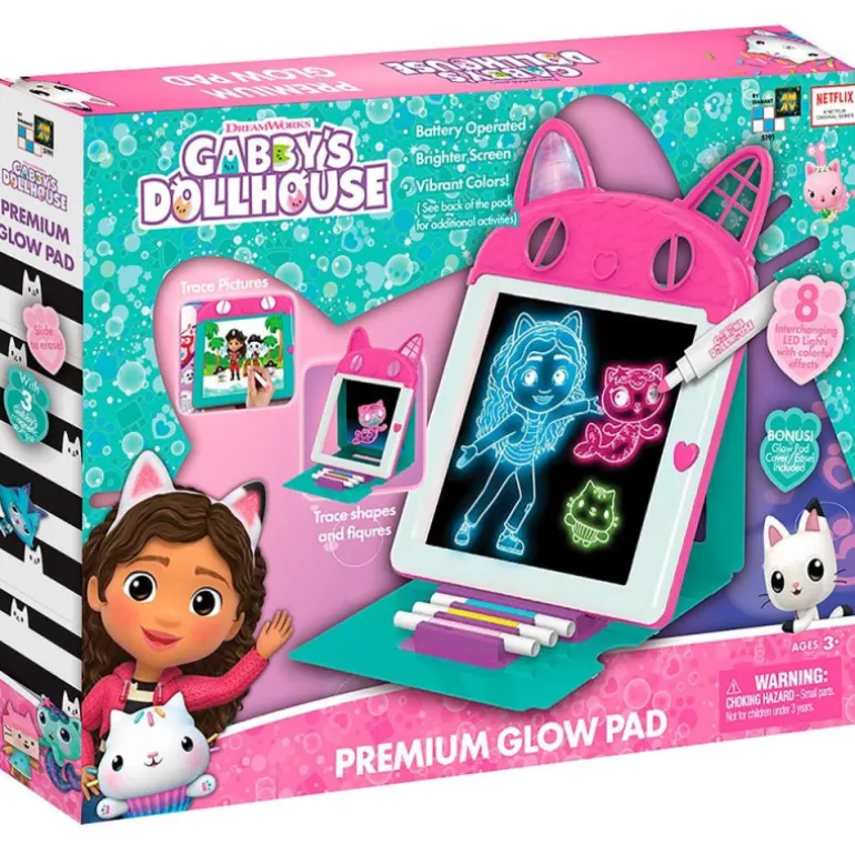 La Casa de Muñecas De Gabby Pizarra Mágica Premium con Luz