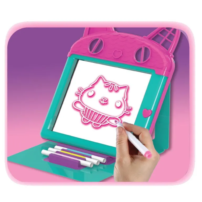 La Casa de Muñecas De Gabby Pizarra Mágica Premium con Luz