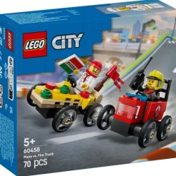 LEGO City Great Vehicles Pack de Coches de Carreras Vs Camión de Bomberos - 60458