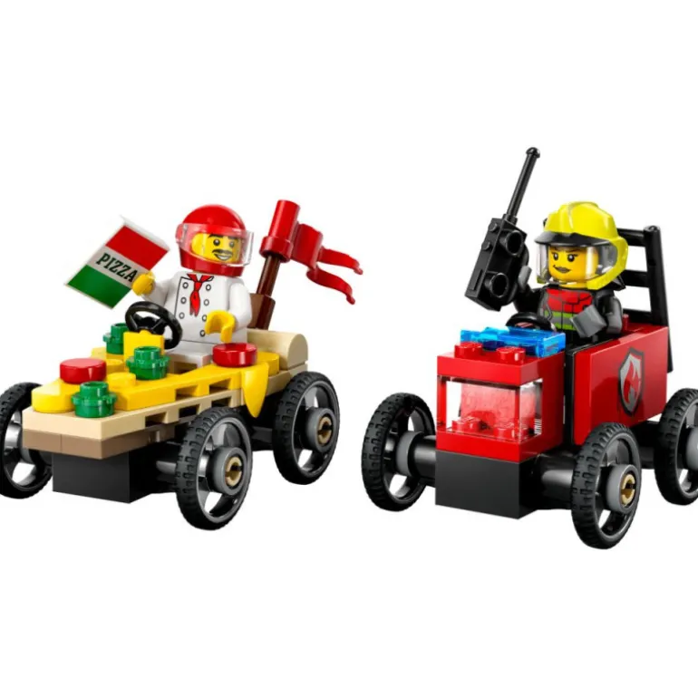 LEGO City Great Vehicles Pack de Coches de Carreras Vs Camión de Bomberos - 60458