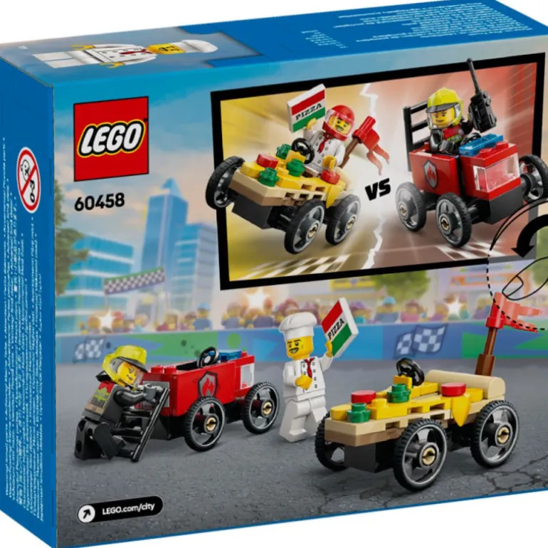 LEGO City Great Vehicles Pack de Coches de Carreras Vs Camión de Bomberos - 60458