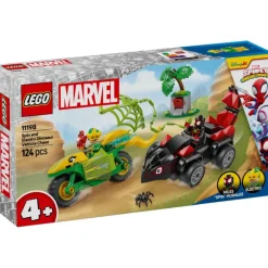 LEGO Spidey Spin y Electro: Duelo de Vehículos Dinosaurio - 11198